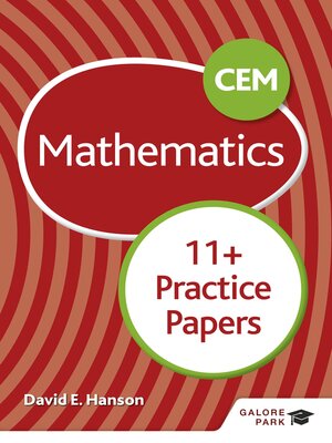 cover image of CEM 11+ Mathematics Practice Papers
